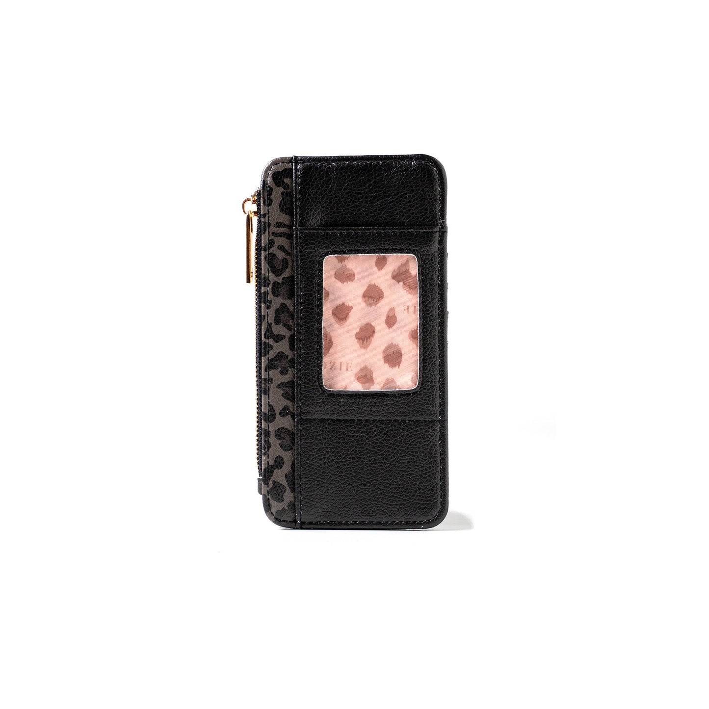 Black Checkered Kedzie Zippered Wallet
