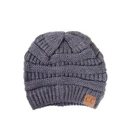 C.C Ribbed Solid Color Beanies