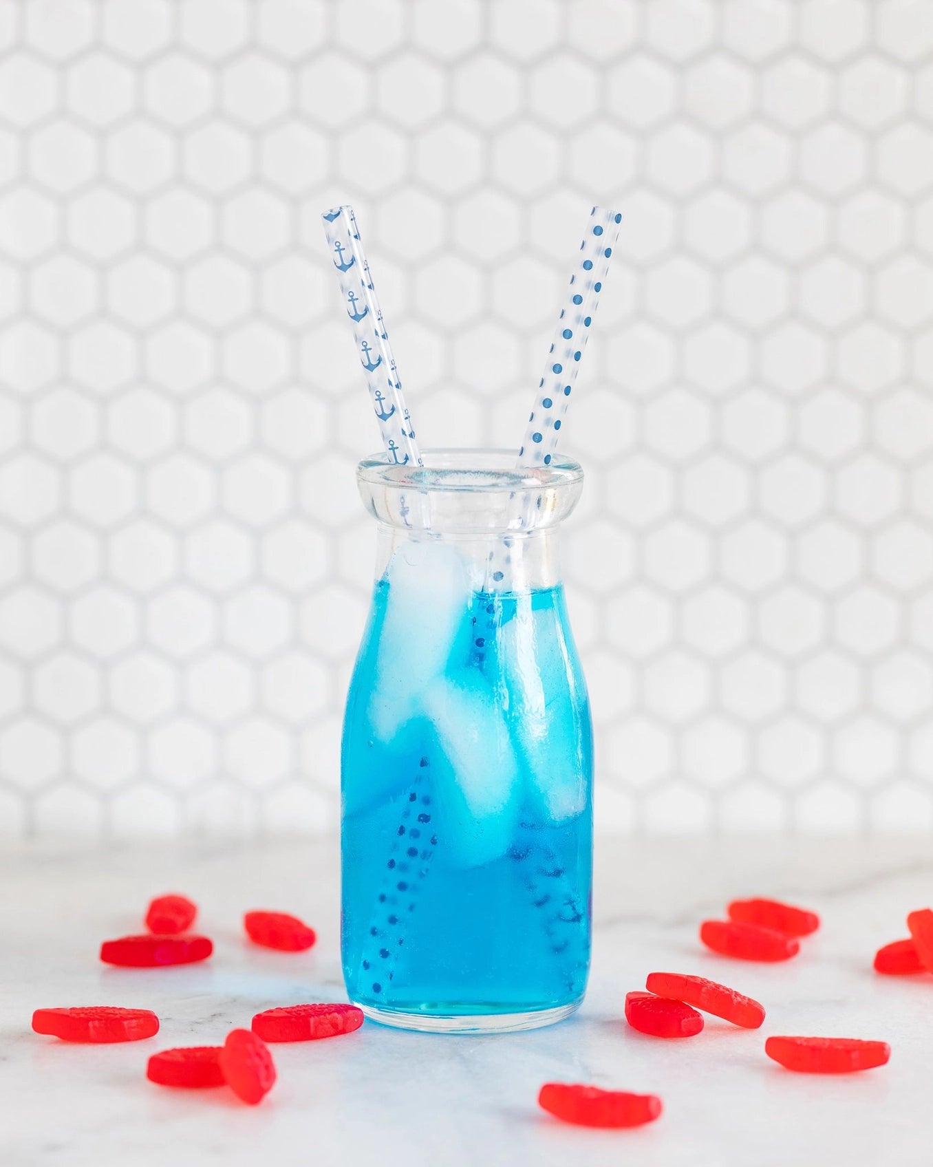Nautical Anchor Reusable Straws