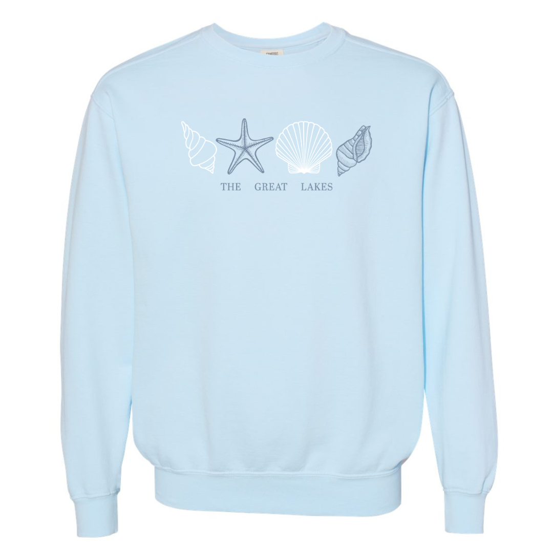 The Great Lakes Seashell Chambray Crew