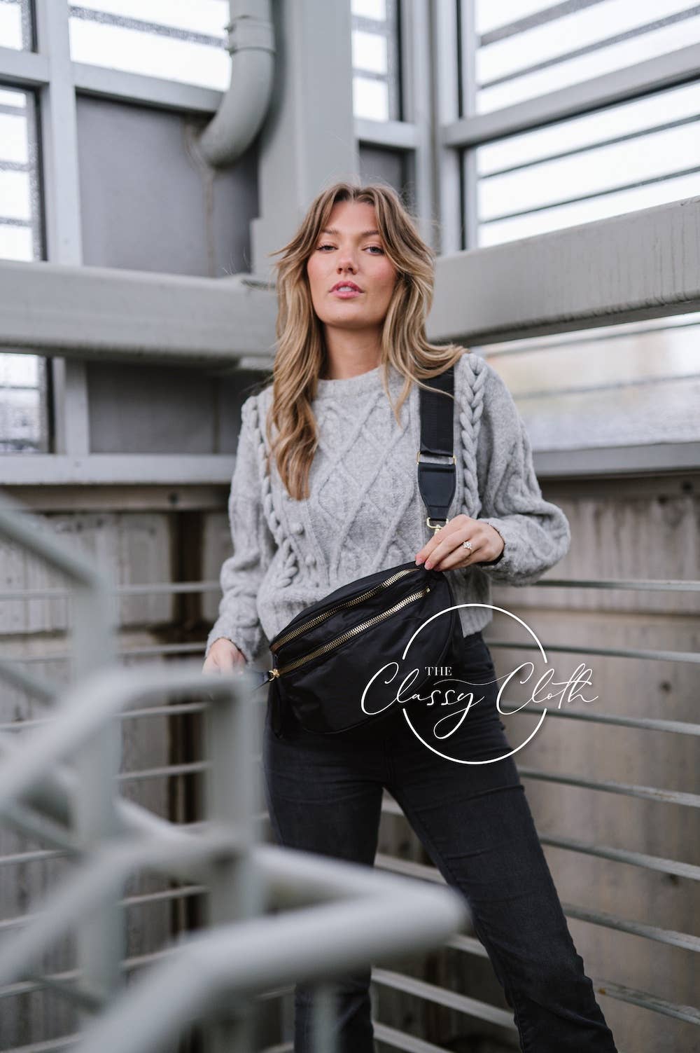 Black - Farah Fanny Pack Shoulder Sling Bag