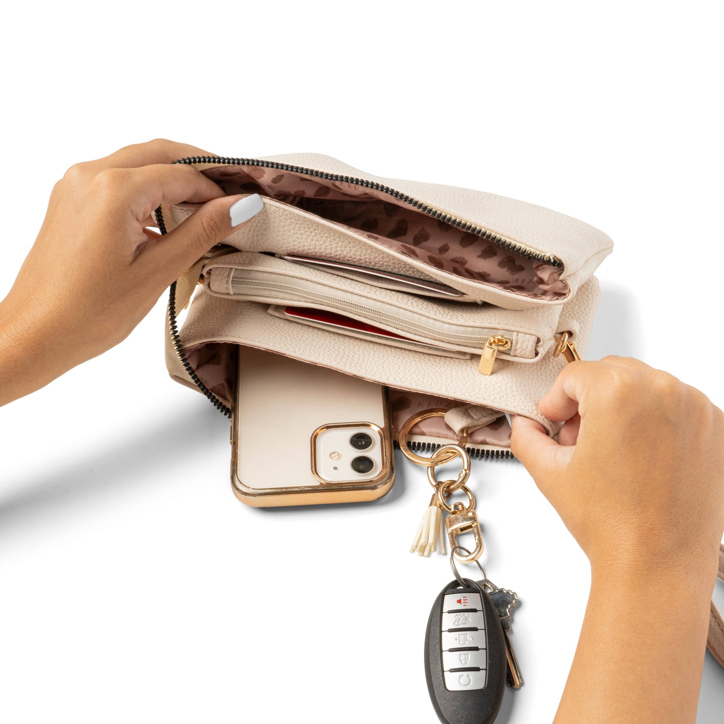 Kedzie Convertible Wallet Crossbody - Bone