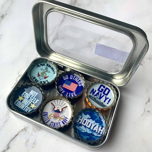 Navy Magnets - Military, Handmade & Eco-friendly decor