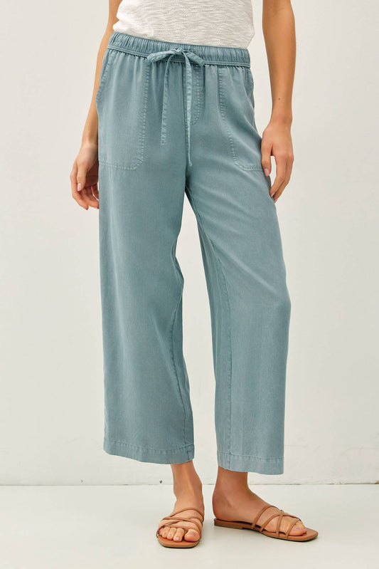 Jade Cropped Tencel Pants