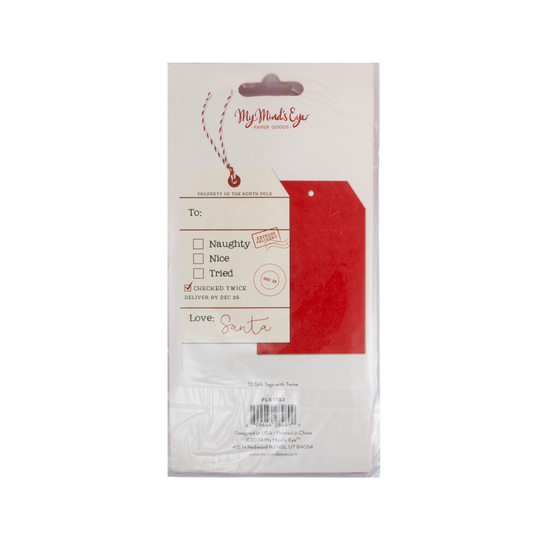 Naughty Nice Oversized Tag Set