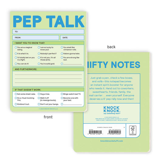 Pep Talk Nifty Note Pad