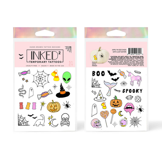 Trick or Treat Temporary Tattoo Pack