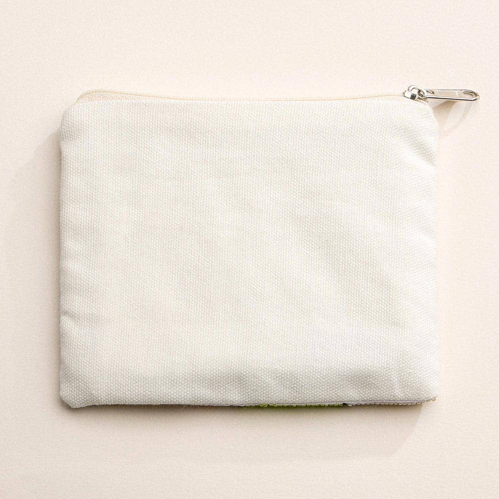 Christmas Grinch Beaded Mini Coin Pouch