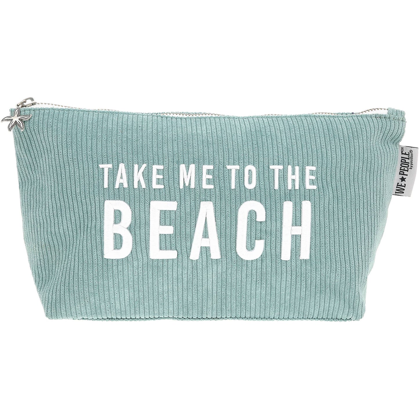 Take me to the Beach - Corduroy Zippered Pouch
