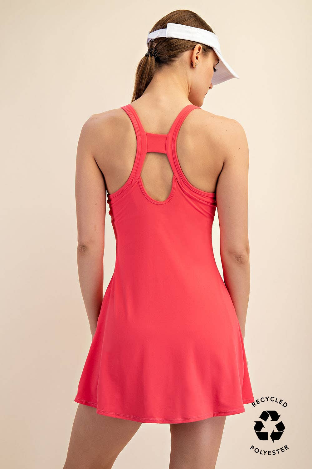 Flamingo Pink - Tennis Dress Romper