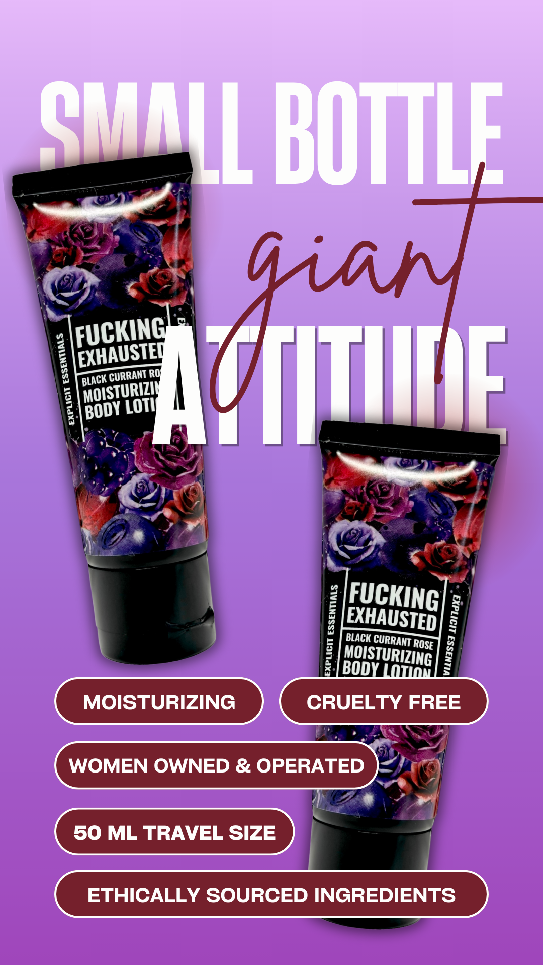 Fucking Exhausted - Mini Lotion