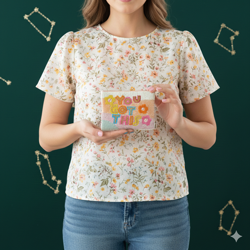 YOU GOT THIS Beaded Coin Purse