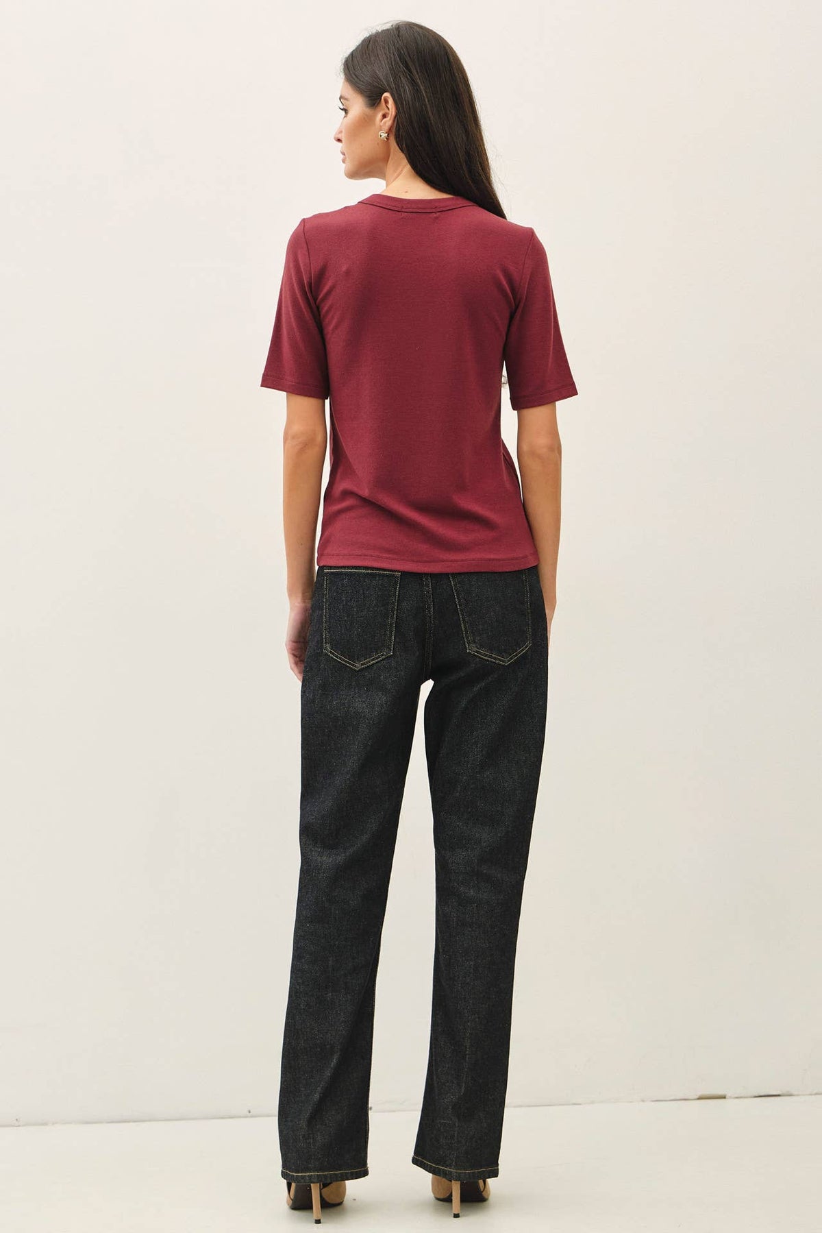 Wine Ultra Soft 3/4 Top