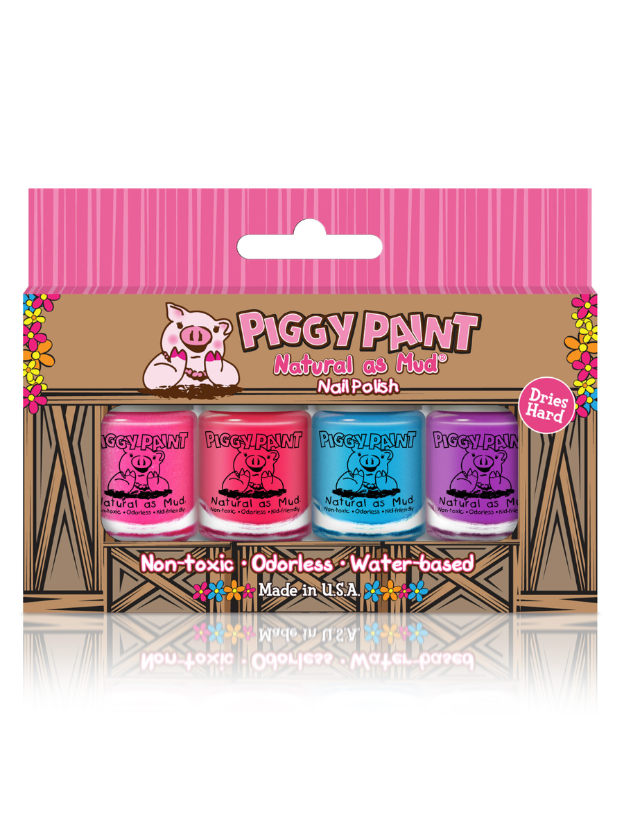 4 Polish Box Set Non-Toxic Kids Nail Polish