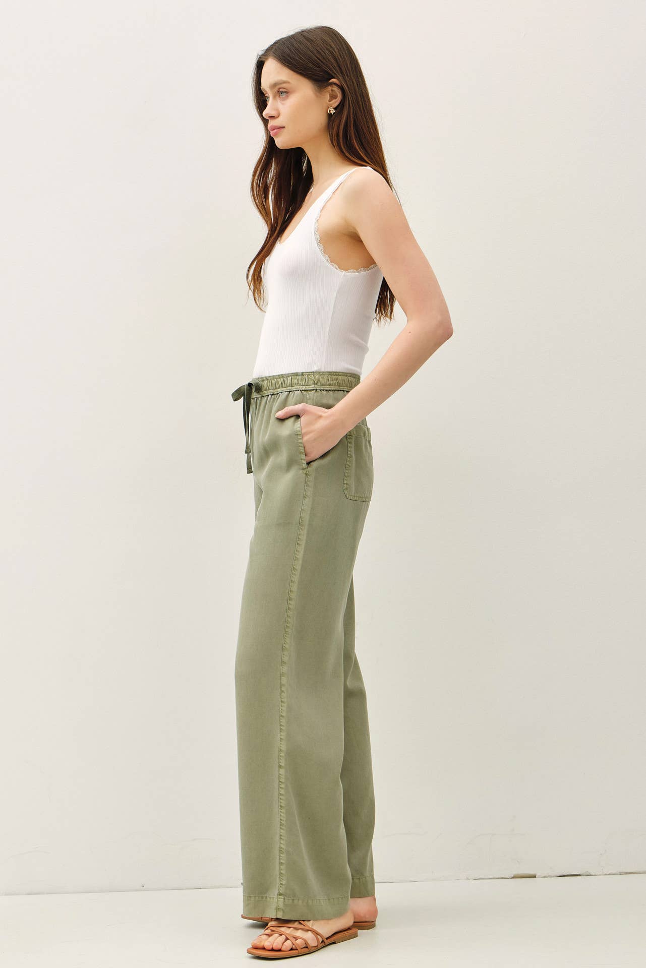 Sage Tencel Wide Leg Pants