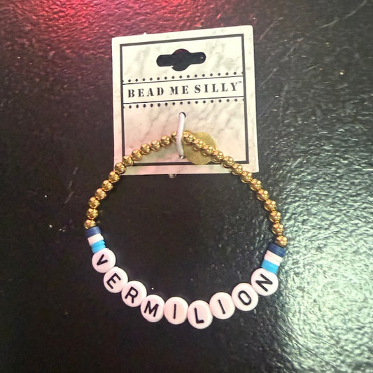 Vermilion Beaded Bracelet