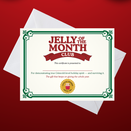 Jelly of the Month Certificate