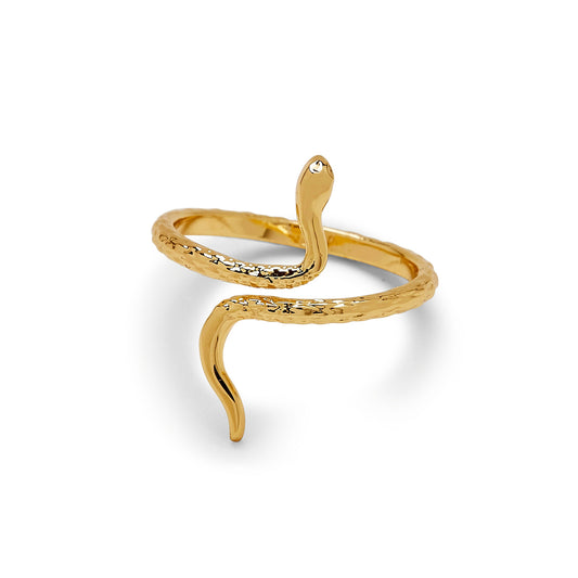 Golden Snake Ring