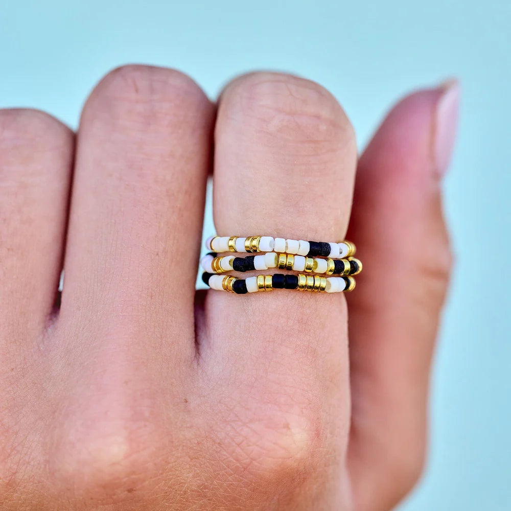 Mixed Monochrome 3 Pack Rings