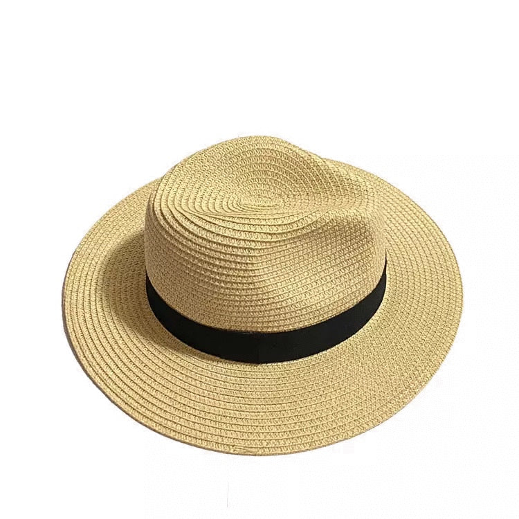 Natural Panama Straw Beach Hat