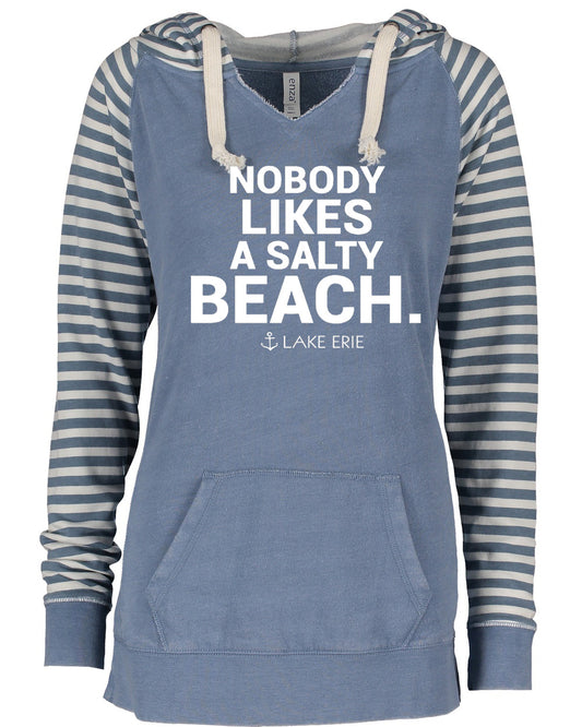 Salty Beach French Terry V-Notch Hoodie