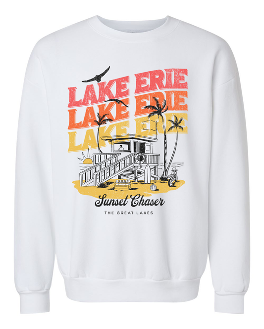 Lake Erie Sunset Chaser Unisex Crewneck