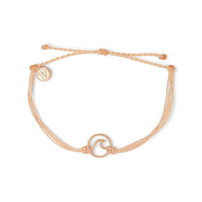 Blush Rose Gold Wave Bracelet