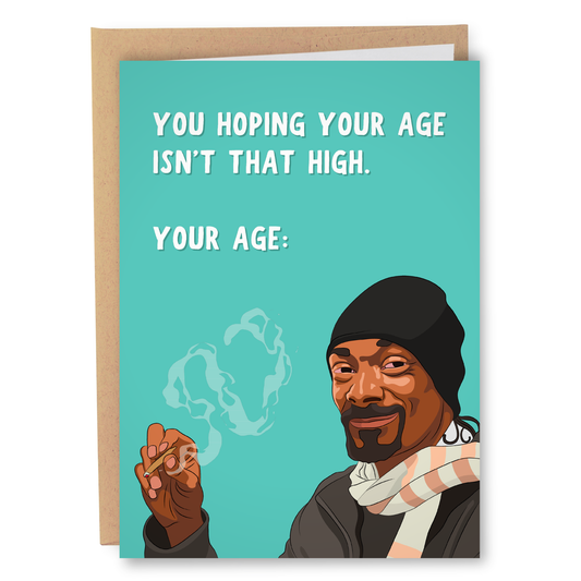 High AF Birthday Card