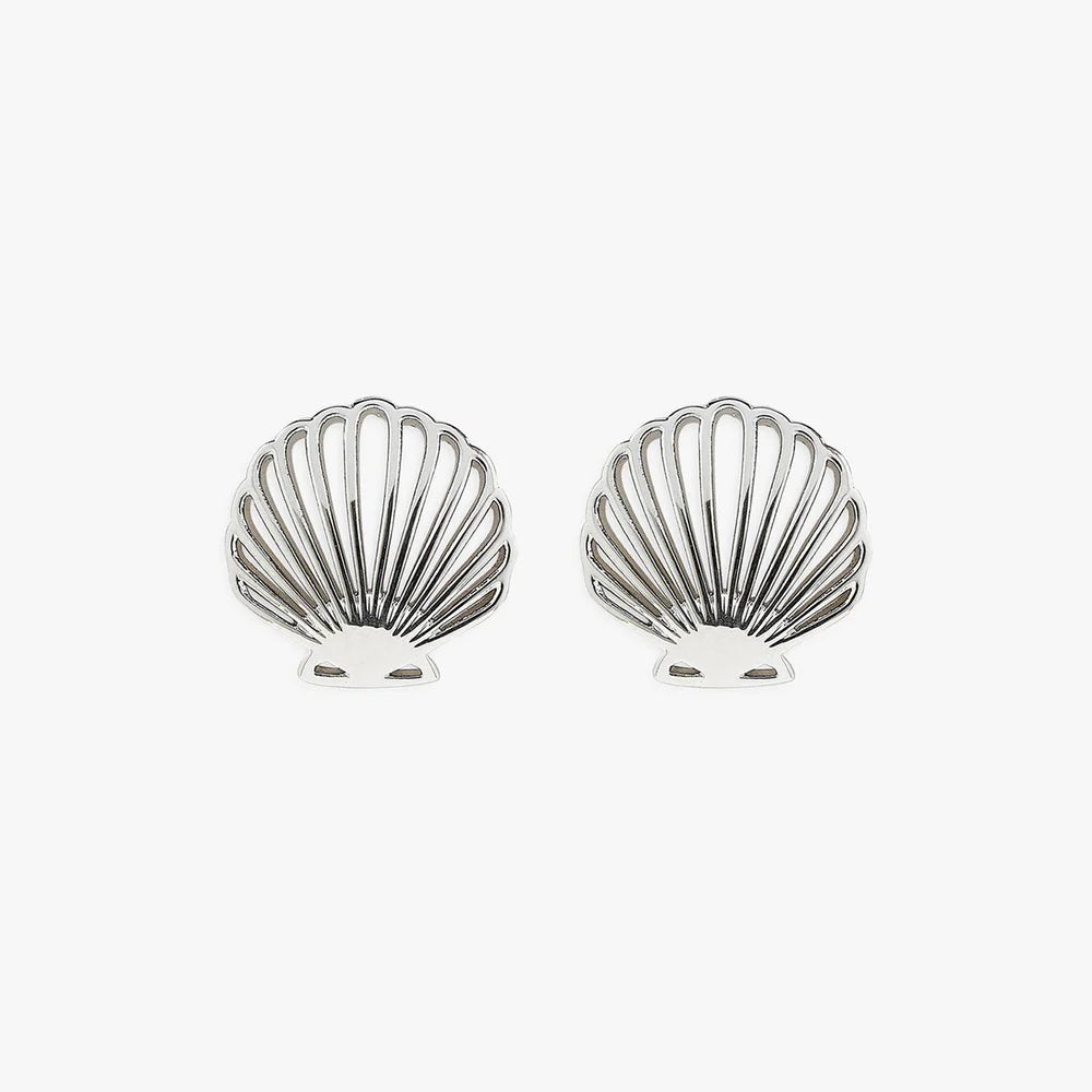 DELICATE SHELL STUD EARRINGS