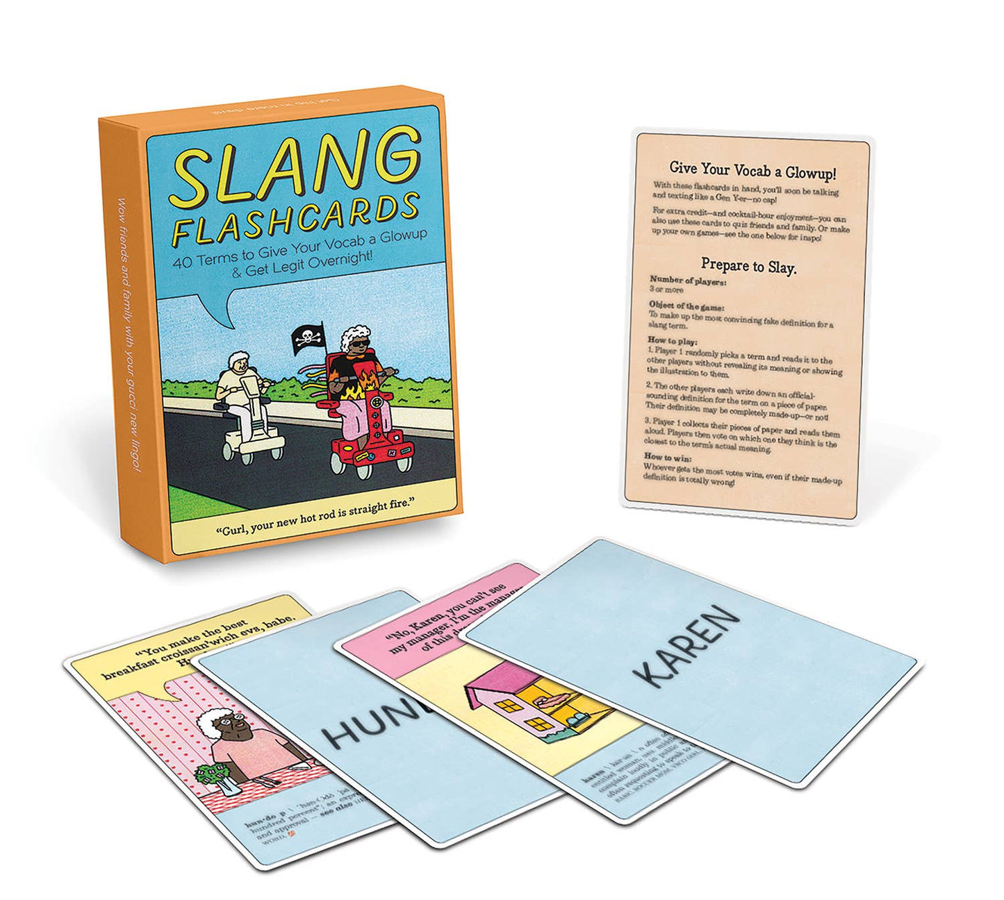 Slang Flashcards Deck - 50 Cards