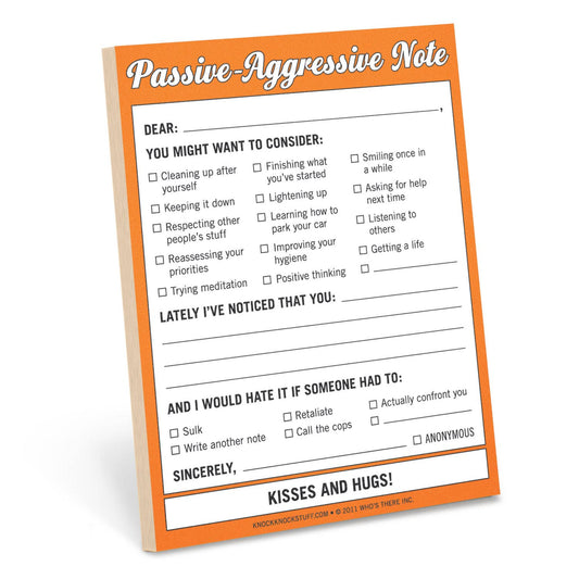 Passive-Aggressive Note