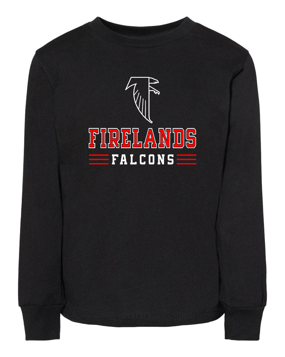 Adult - Firelands Falcons - Unisex Long Sleeve Tee - Mistakes on the Lake