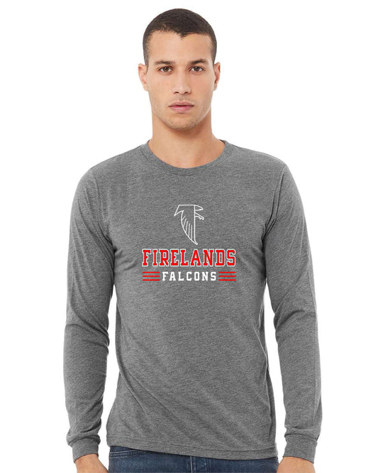 Adult - Firelands Falcons - Unisex Long Sleeve Tee - Mistakes on the Lake