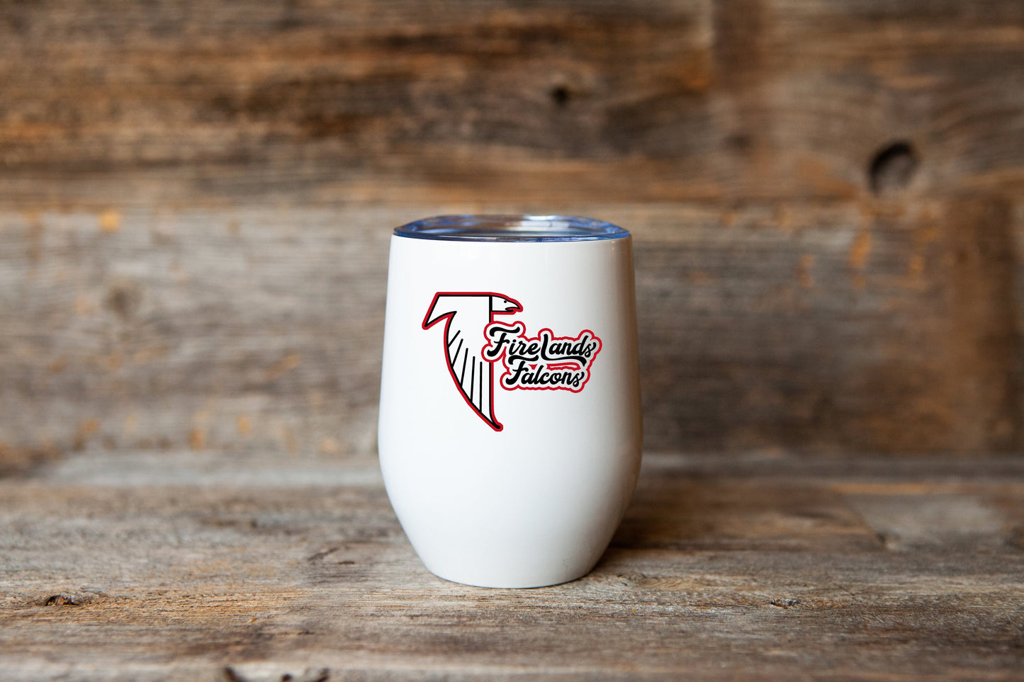 Firelands Falcons Stemless Wine Tumbler - Mistakes on the Lake