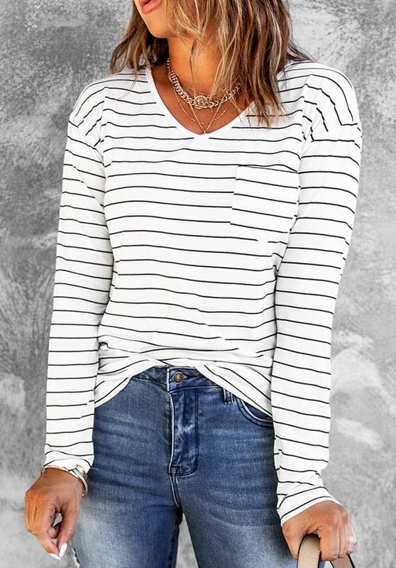 Classic Striped Long Sleeve Top