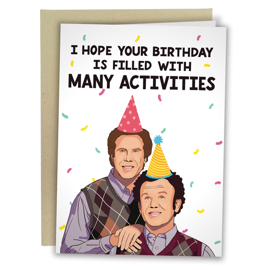 Filled With Many Activities Birthday Card
