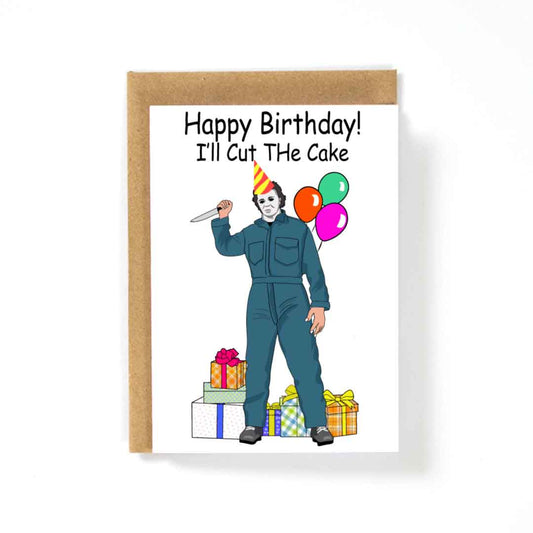 Halloween Michael Happy Birthday Card