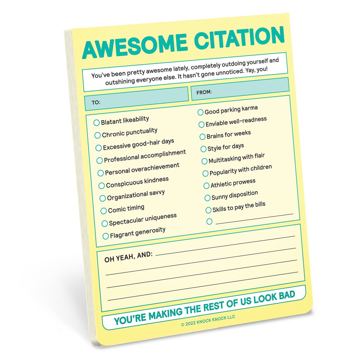 Awesome Citation Nifty Note Pad