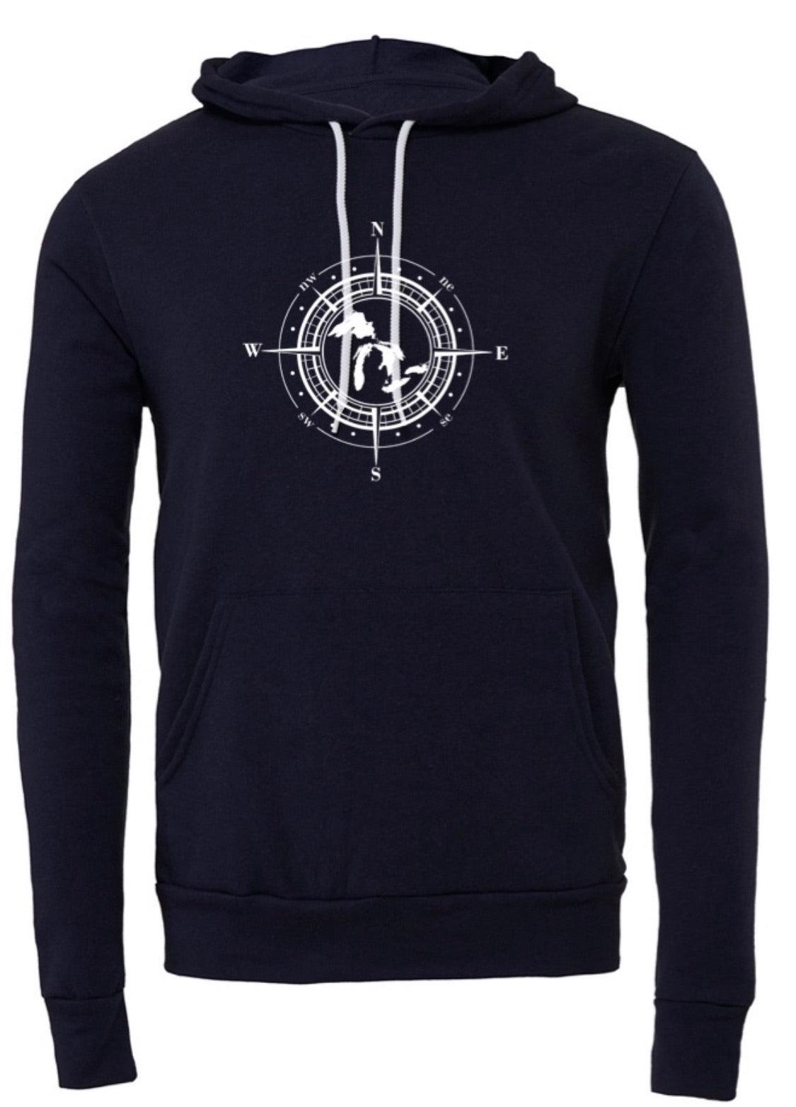 Great Lakes Compass Hoodie - Mistakes on the Lake